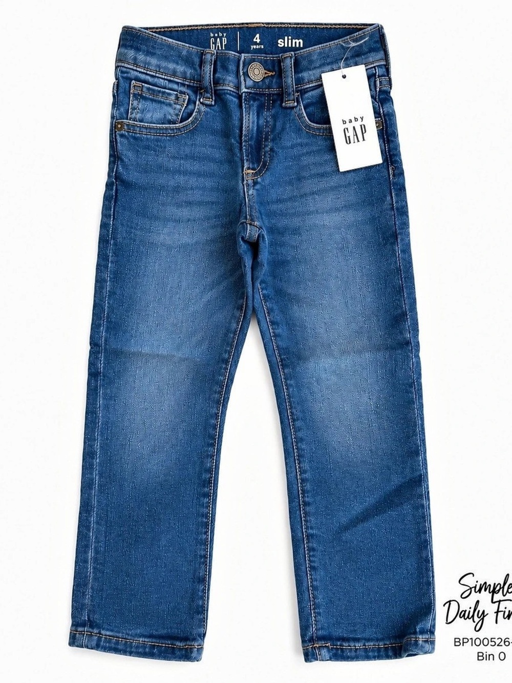 NWT Baby Gap 4T Slim Stretch Jeans Medium Wash Denim